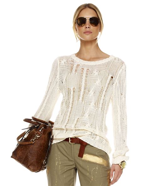 michael kors fisherman cable knit sweater|Cable Knit Sweater .